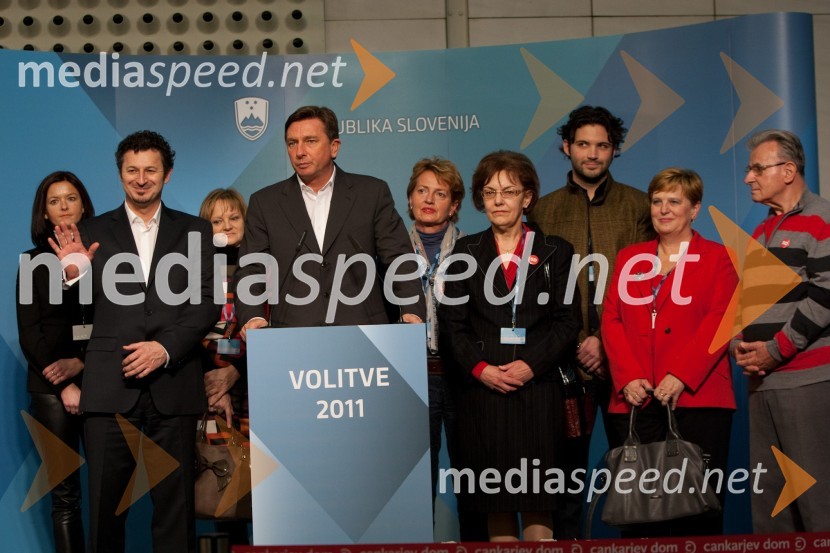 	Borut Pahor, SD in ekipaVolitve 2011 - medijsko središče v Cankarjevem domu