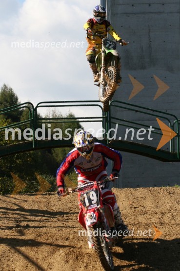 Toni Mulec (MK Slovenj Gradec) in Jernej Irt (AMD Sitar Dunlop)MOTOKROS, 7. dirka za DP, Slovenske Konjice