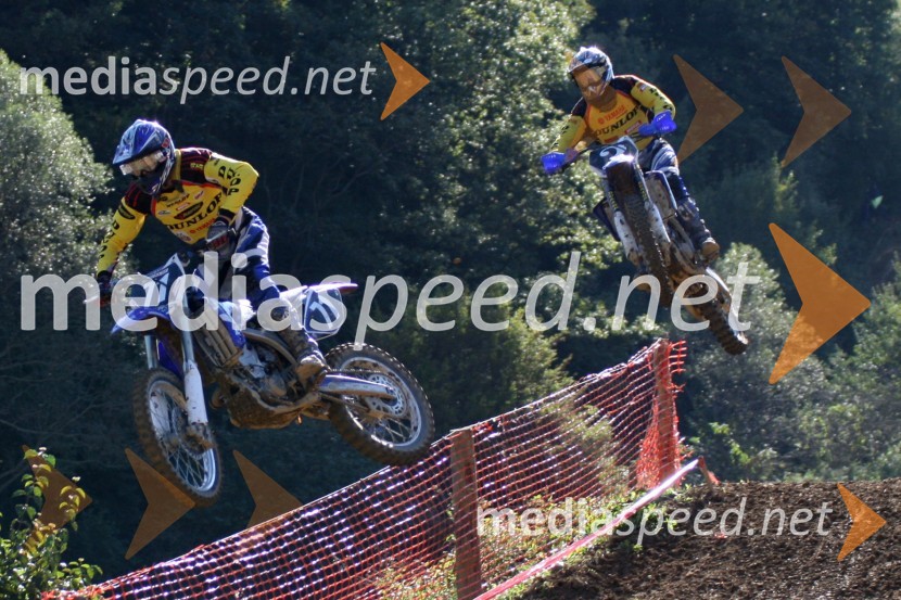 Matevž Irt in Klemen Gerčar (AMD Sitar Dunlop)MOTOKROS, 7. dirka za DP, Slovenske Konjice