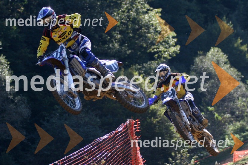 Matevž Irt in Klemen Gerčar (AMD Sitar Dunlop)MOTOKROS, 7. dirka za DP, Slovenske Konjice