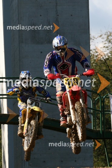 Boštjan Kermavner (MK Notranjska) in Darko Hafner (AMD Buhc Butajnova)MOTOKROS, 7. dirka za DP, Slovenske Konjice