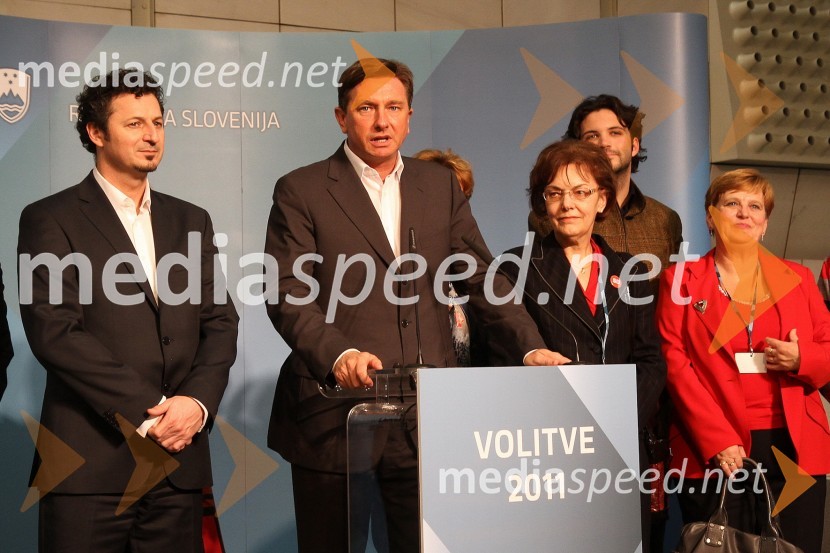 	Borut Pahor, SD in ekipaVolitve 2011 - medijsko središče v Cankarjevem domu