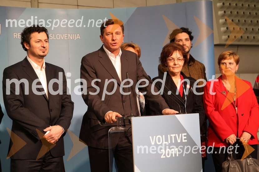 	Borut Pahor, SD in ekipaVolitve 2011 - medijsko središče v Cankarjevem domu