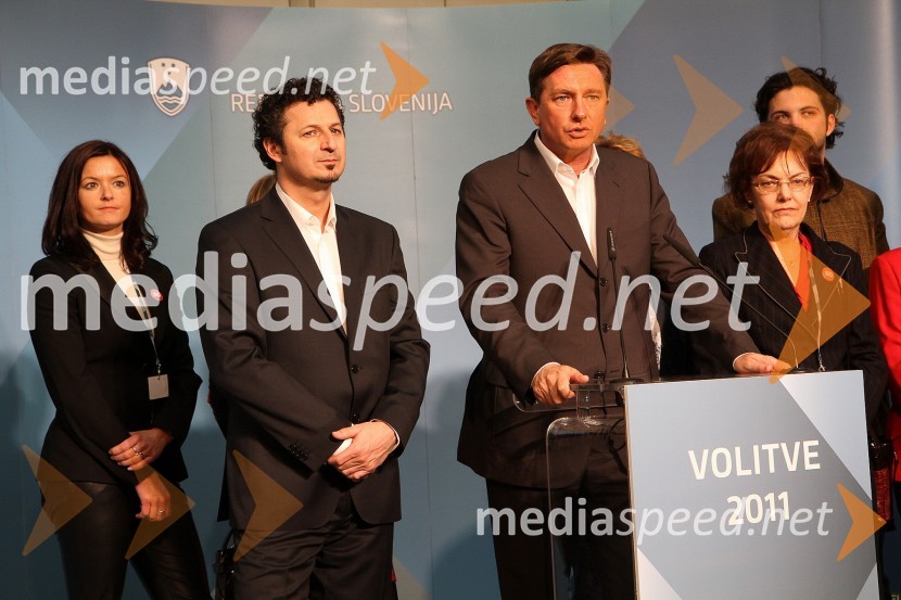 	Borut Pahor, SD in ekipaVolitve 2011 - medijsko središče v Cankarjevem domu