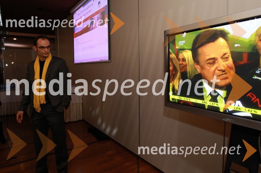 Anže Logar, nekdanji direktor urada vlade za komuniciranjeVolitve 2011 - vzdušje v štabu stranke SDS