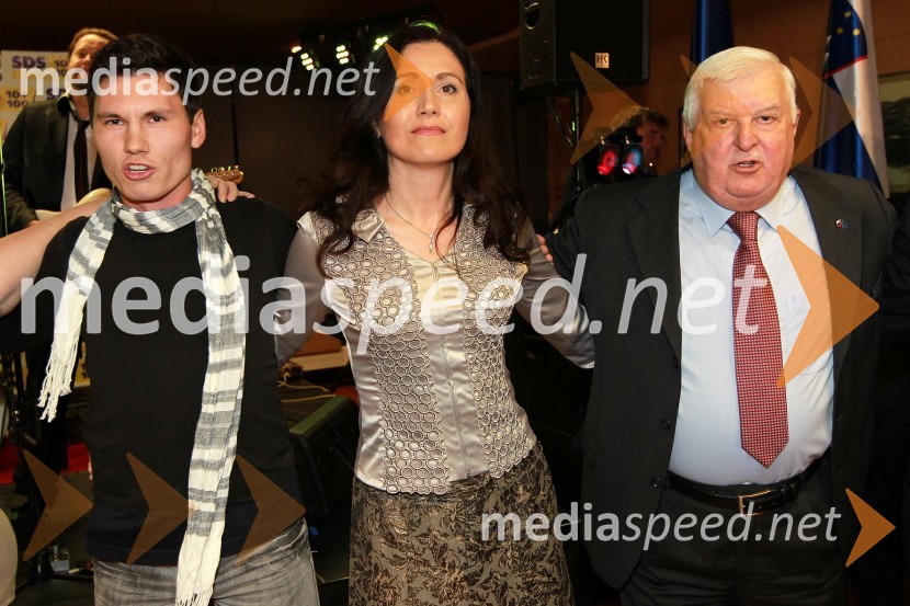 Volitve 2011 - vzdušje v štabu stranke SDS