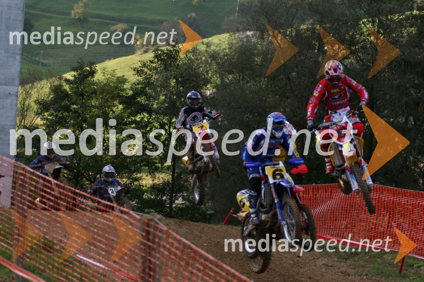 Štart razreda open - v ospredju Erik Slavec (MK Bartog Fortuna) in Sašo Kragelj (AMD Feroda)MOTOKROS, 7. dirka za DP, Slovenske Konjice