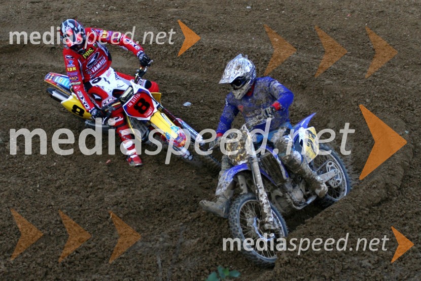 Sašo Kragelj (AMD Feroda) in Erik Slavec (MK Bartog Fortuna)MOTOKROS, 7. dirka za DP, Slovenske Konjice