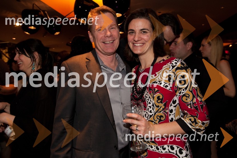 James KcKinney, vojaški ataše Amerike in soproga LauraOtvoritev prenovljene gostilne AS