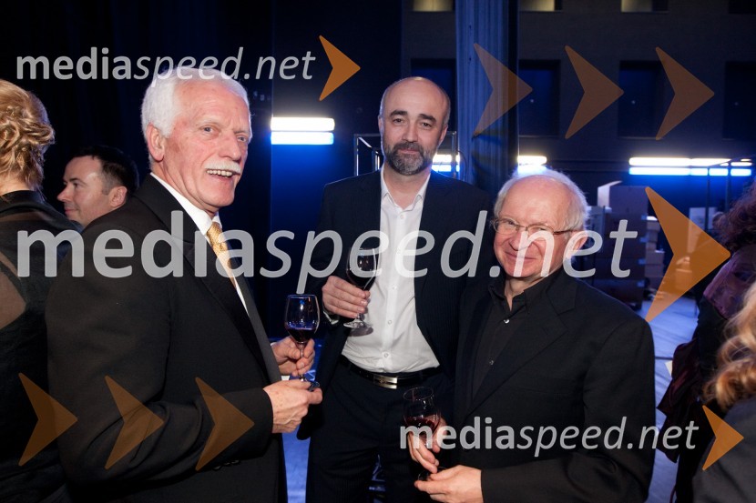 Andrej Guček, zdravnik, ... in dr. Aleš Žemva, kardiologZlitje stoletij, slovesnost ob odprtju prenovljene stavbe SNG Opera in balet Ljubljana