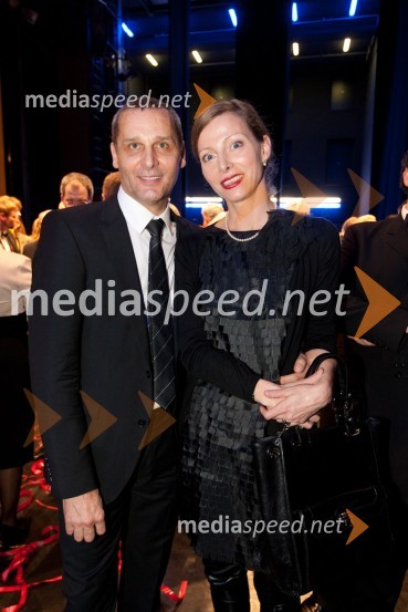 Danilo Rošker, direktor SNG Maribor in Nataša Matjašec Rošker, igralkaZlitje stoletij, slovesnost ob odprtju prenovljene stavbe SNG Opera in balet Ljubljana