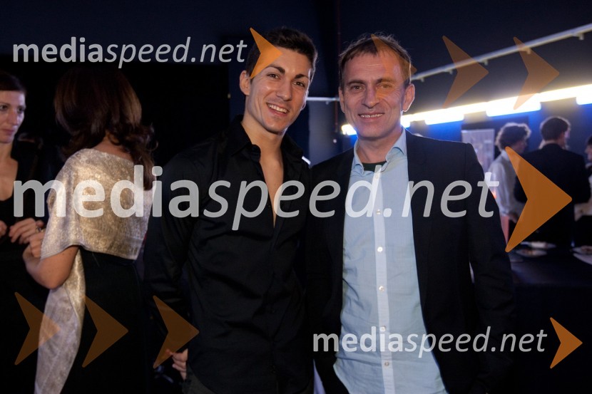 Petar Đorčevski, baletnik in Blaž Peršin, direktor Mestnega muzejaZlitje stoletij, slovesnost ob odprtju prenovljene stavbe SNG Opera in balet Ljubljana