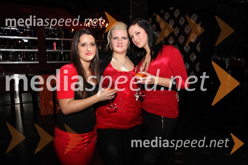 Vida Šmid, Jasmina Handanović in Lea ČehDražba dresov slovenske nogometne reprezentance