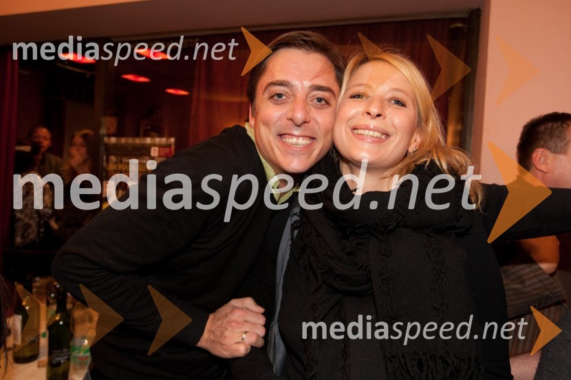 Igor Štamulak, igralec in Tatjana Doma, dramaturginjaLimonada Slovenica, premiera v Prešernovem gledališču Kranj