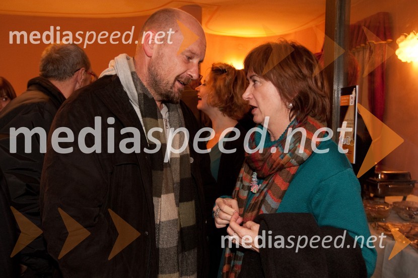 Peter Musevski, igralec in Maja Cerar, lektoricaLimonada Slovenica, premiera v Prešernovem gledališču Kranj