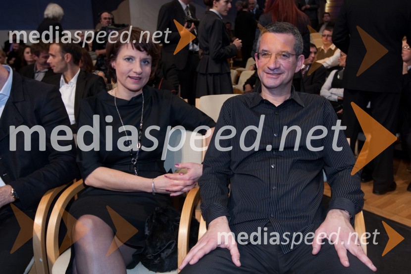 Rajmond Debevec, strelec z malokalibrsko puško in soproga MetkaŠportnik leta 2011