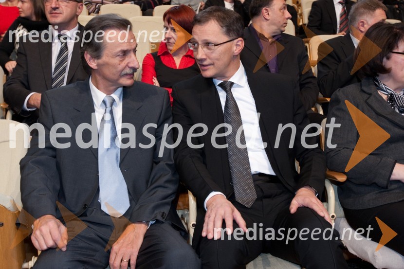 Miha Žibrat in dr. Igor Lukšič, minister za šolstvo in športŠportnik leta 2011