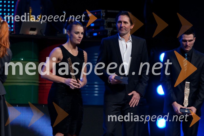 Tina Maze, smučarka in Andrea Massi, trenerŠportnik leta 2011