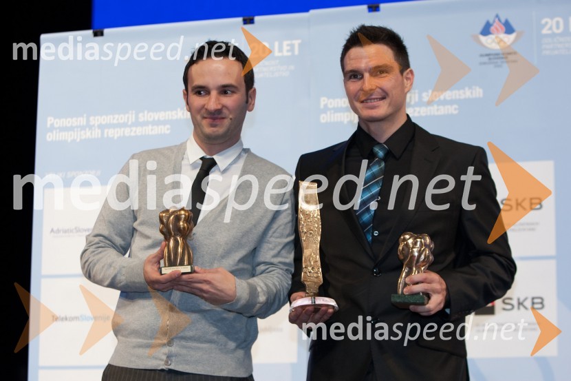 Bojan Tokić, igralec namiznega tenisa in Peter Kauzer, kajakaš, športnik leta 2011Športnik leta 2011