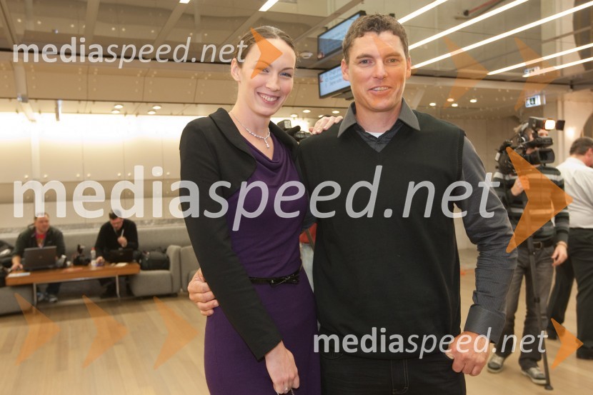 Vasilij Žbogar, jadralec in punca Maja BedalovŠportnik leta 2011