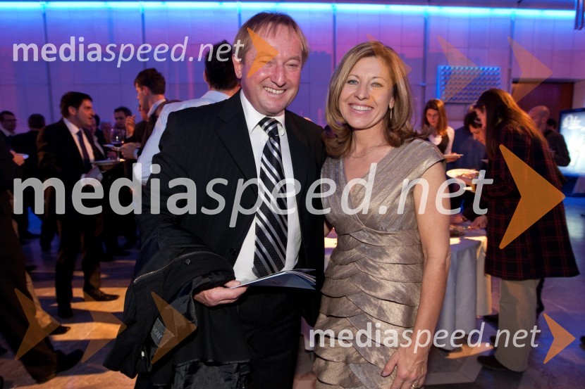 Bojan Križaj, nekdanji smučar in Mima Jaušovec, nekdanja tenisačicaŠportnik leta 2011