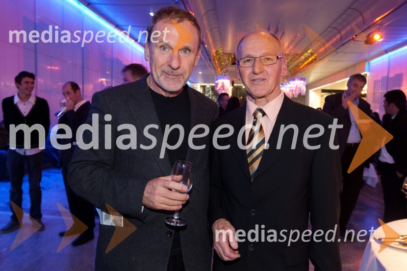 Viki Grošelj, alpinist in Miro Cerar, nekdanji gimnastičar in predsednik Olimpijske akademije ter ambasador za fair playŠportnik leta 2011