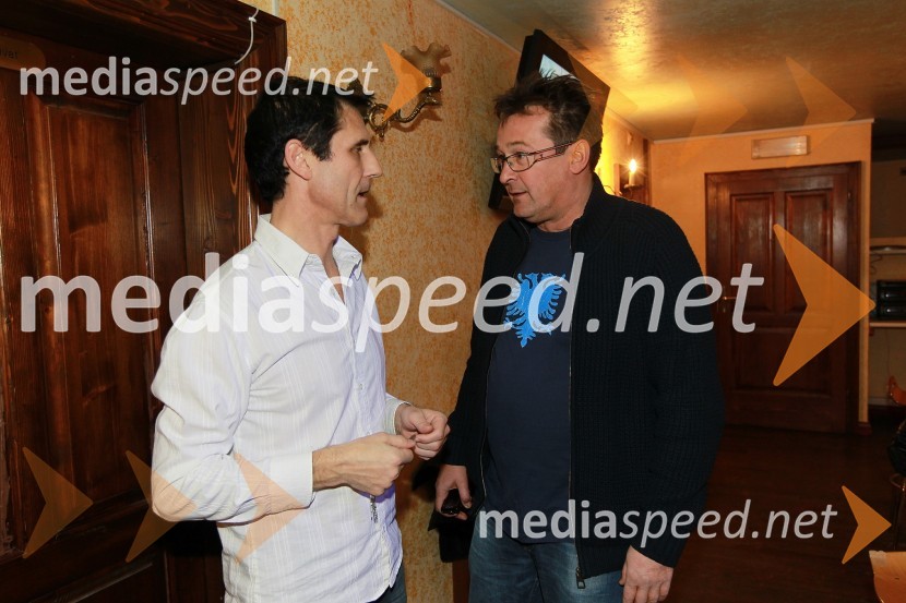 Stojan Auer, politik in Smiljan Kreže, organizatorTradicionalni božični koncert Bajaga i Instruktori