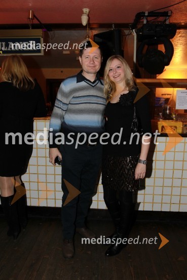 Igor Marinič, namestnik direktorja Pošte Slovenije in hči AnaTradicionalni božični koncert Bajaga i Instruktori