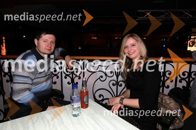 Igor Marinič, namestnik direktorja Pošte Slovenije in hči AnaTradicionalni božični koncert Bajaga i Instruktori