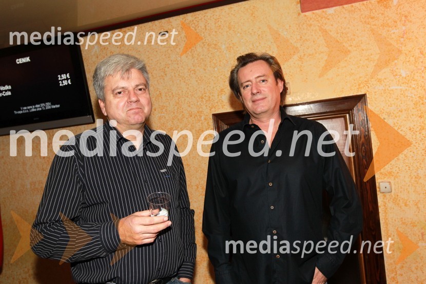 Andrej Verlič, nekdanji podžupan Mestne občine Maribor in Vladimir Rukavina Gogo, direktor Narodnega doma Maribor 	 
Tradicionalni božični koncert Bajaga i Instruktori