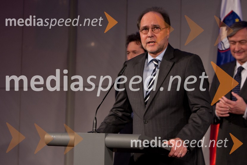 Mitja GaspariNovoletni sprejem treh predsednikov za urednike in novinarje 2011