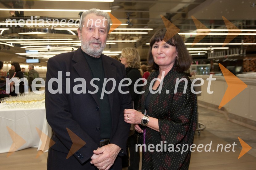 Edo in Teja Vidovič, oblikovalcaOtvoritev razstave Društva oblikovalcev Slovenije - Oblike