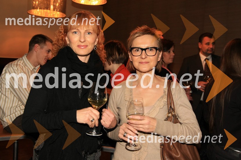 Mihaela Kolarič in Natalija Taja Kolarič,  lastnici agencije MichelaMediaspeed 10 let, zabava ob obletnici