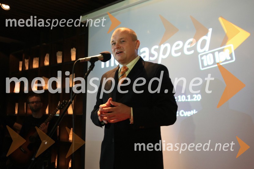 Franc Kangler, župan MOMMediaspeed 10 let, zabava ob obletnici