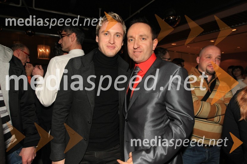 Denis Avdić, Radio 1 in Borut Cvetko, direktor MediaspeedMediaspeed 10 let, zabava ob obletnici