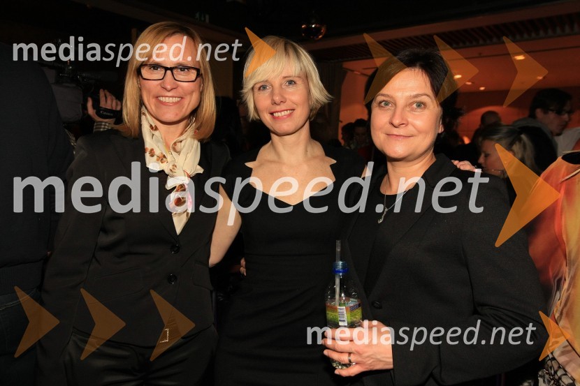 Mag. Cvetka Žirovnik, Polonca Komar, poslanka in nBojana Lešnik, IZUM Maribor
Mediaspeed 10 let, zabava ob obletnici