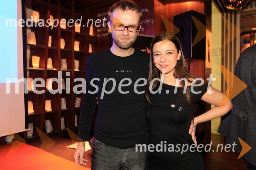 Dejan Lapanja, glasbenik in Severa Gjurin, pevkaMediaspeed 10 let, zabava ob obletnici