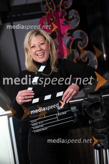 Tatjana Mileta, direktorica GIZ Stari Maribor ter programska vodja festivala ŠpasfestMediaspeed 10 let, zabava ob obletnici