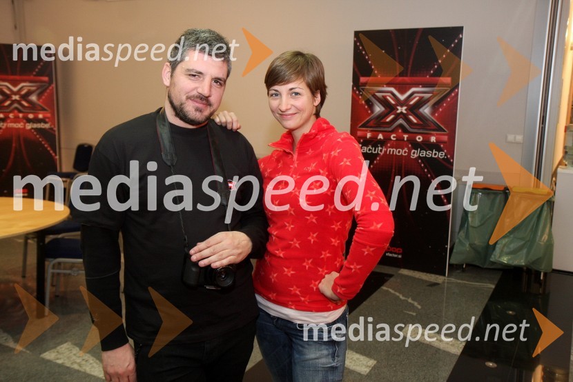 Aljoša Kravanja, fotograf in Katja Kovačič, POP TVX Factor, predizbor v Mariboru