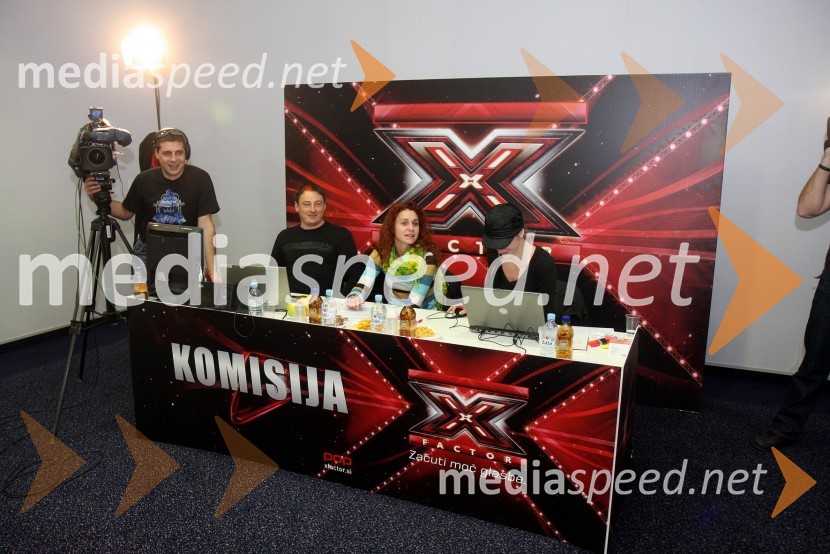 Komisija C: Tomaž Radšelj, Jasmina Lozej in Suzana MaršičX Factor, predizbor v Mariboru