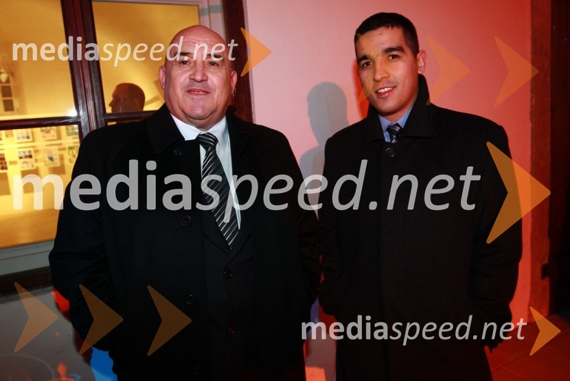 Ivan Dabo, župan mesta Novalja in sin IvanEPK Maribor 2012: Sprejem Franca Kanglerja