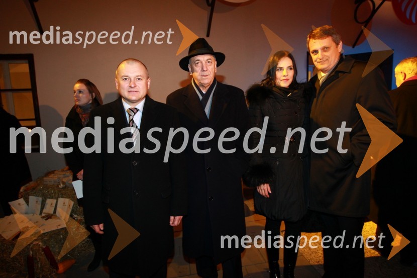 Franc Kangler, župan Mestne občine Maribor, Janez Ujčič, podžupan MOM, Astrid Bah, podžupanja MOM ter Tomaž Kancler, podžupan MOMEPK Maribor 2012: Sprejem Franca Kanglerja