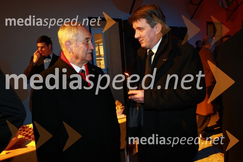 Rudi Moge, nekdanji poslanec in Jožef Školč, politikEPK Maribor 2012: Sprejem Franca Kanglerja