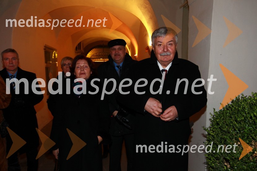 Srečko Meh, župan mesta Velenje in soprogaEPK Maribor 2012: Sprejem Franca Kanglerja