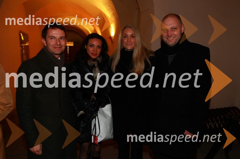 Tomaž Orešič, EFT Group in žena Tijana Maja Čepin Čander ter soprog Mitja Čander, programski direktor javnega zavoda EPK Maribor 2012EPK Maribor 2012: Sprejem Franca Kanglerja