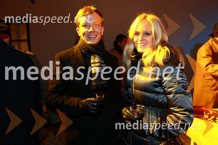 Evgen Likl, izvršilni direktor sektorja marketing na Zavarovalnici Maribor d.d. in Anja Kolšek, svetovalka v kabinetu župana MOMEPK Maribor 2012: Sprejem Franca Kanglerja