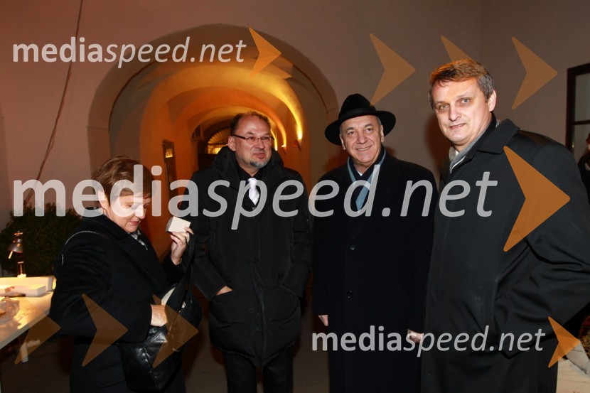 Jelko Kacin, politik in soproga Andreja, Janez Ujčič, podžupan MOM ter Tomaž Kancler, podžupan MOMEPK Maribor 2012: Sprejem Franca Kanglerja