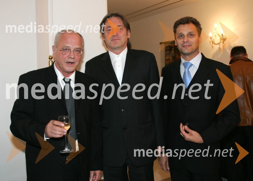 Bine Matoh, igralec, Vasko Simoniti, minister za kulturo in Danilo Rošker, direktor SNG MariborBorštnikovo srečanje, otvoritev