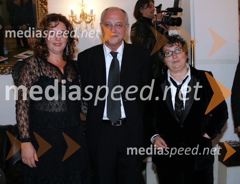 Bine Matoh, igralec z ženo Alenko (levo) in Dragica Petrovič, režiserka in producentkaBorštnikovo srečanje, otvoritev