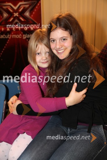 Tinkara Ivanjšič in Eneja Ivanjšič, udeleženka avdicijeX Factor, predizbor v Portorožu